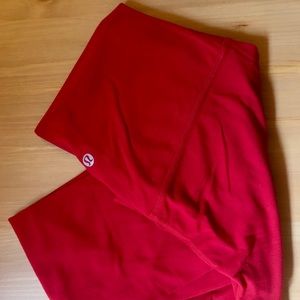 lululemon align 25” dark red size 6